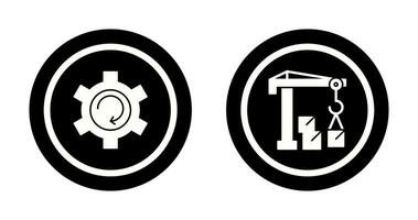 Upgrade and Robotic Arm Icon vector