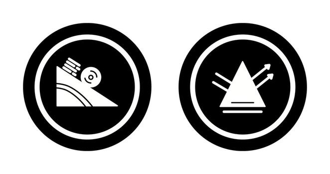 Rolling and Reflection Icon vector