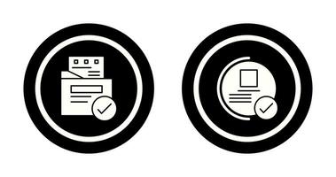 File Protection and Guarantee Icon vector