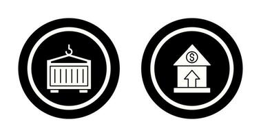 Property Value and Container Icon vector