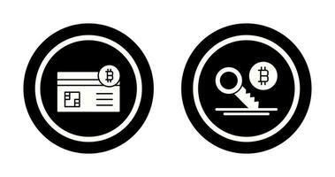 Credit Card and Key Icon vector