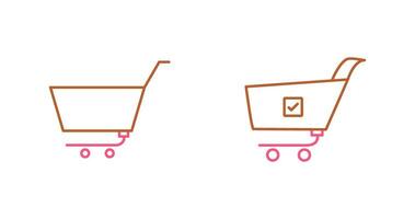 empty cart and confirm order  Icon vector