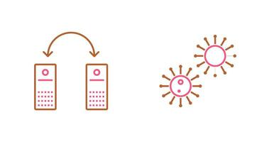 virus and network files  Icon vector