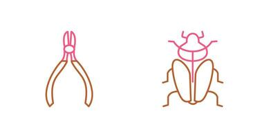 Cutter and Insect Icon vector
