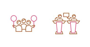 Protest and Debate Icon vector