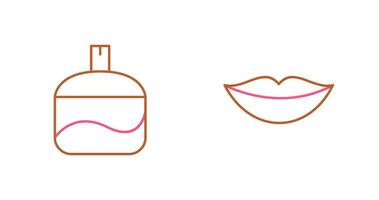 Fragrance and Lips Icon vector