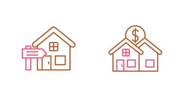 Rent and Residential Icon vector