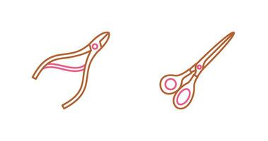 Nippers and Scissors Icon vector