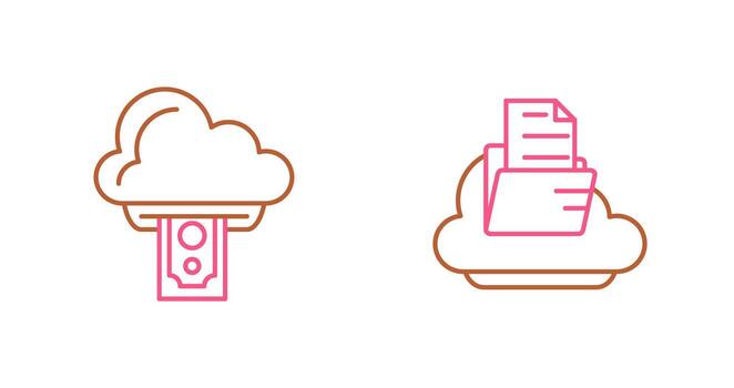 Cloud Computing and Cloud  Icon vector