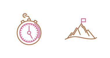 Deadline and Mission Icon vector