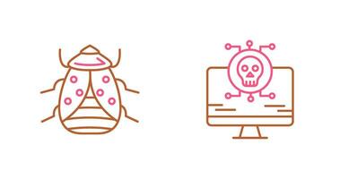 Bug and Virus Icon vector