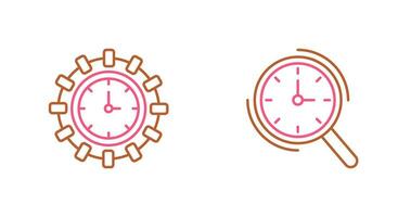 Direction and Magnifier Icon vector