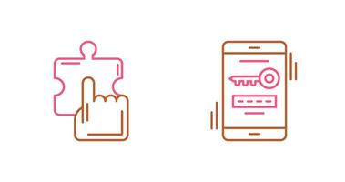 Quick Selection and One Time Password Icon vector