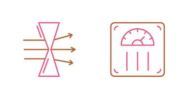 Dispersion and Weight Scale Icon vector