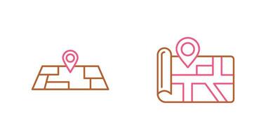 icono de vector de mapa