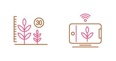 Growth and Device Icon vector