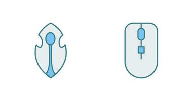 Game Character and Mouse Icon vector