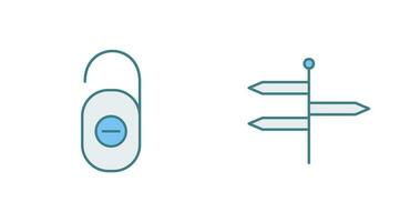 do not disturb and directions  Icon vector