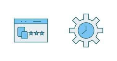 Website Promotion and Time Optimization Icon vector