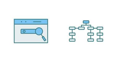 SEO And Seo structure Icon vector