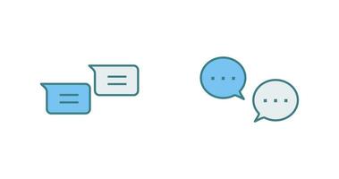 messages and conversation bubbles Icon vector