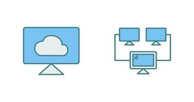 Cloud Systems and Connected   Icon vector