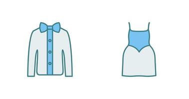 Shirt with Bow and Party Icon vector