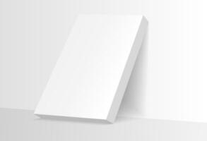 Mockup poster with shadow blinds from window. Mock up sheet paper. White empty blank. Vertical mockup. Light from window. Realistic reflected shadow on wall. Overlay effect. Shade jalousie. vector