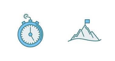 Deadline and Mission Icon vector