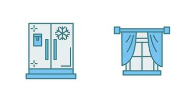 Window and Fridge Icon vector