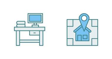 Table and Navigator Icon vector