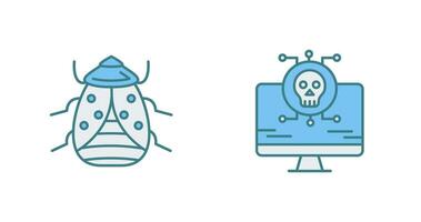 Bug and Virus Icon vector