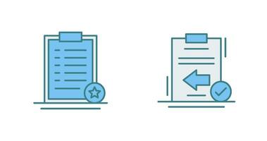Favourite and Return Icon vector