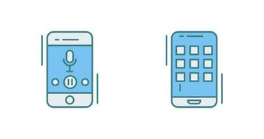 Voice Record and Device Icon vector