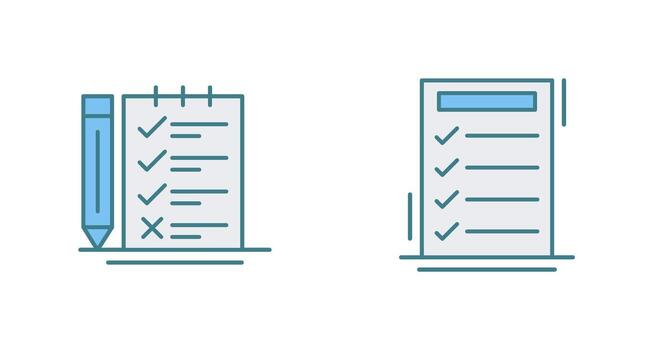 Survey Checklist and To do List Icon vector