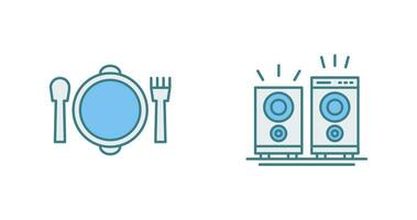Banquet and Music Icon vector