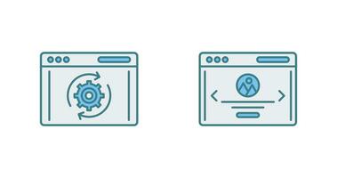 Recovery and Web Page Icon vector