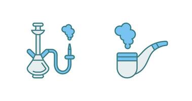 Hookah and Smoke Pipe Icon vector