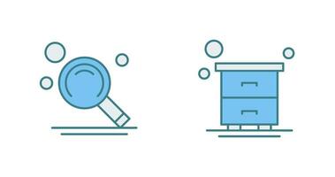 Search and Table Icon vector