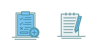 Medical Examination List and Check Up List Icon vector