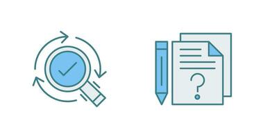 Research and Question Icon vector