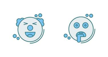 Clown and Drooling Icon vector