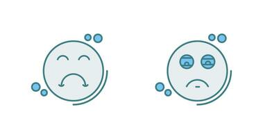 Tired and Upset Icon vector