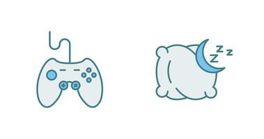 joystick and Pillow Icon vector
