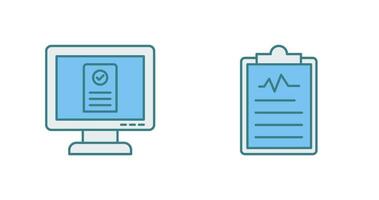 Online appointment and Clipboard Icon vector