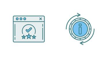 rating and refresh  Icon vector