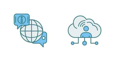 chat and network Icon vector