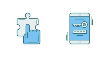 Quick Selection and One Time Password Icon vector