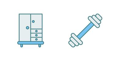 Closet and Gym Icon vector