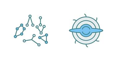 constellation and blackhole Icon vector